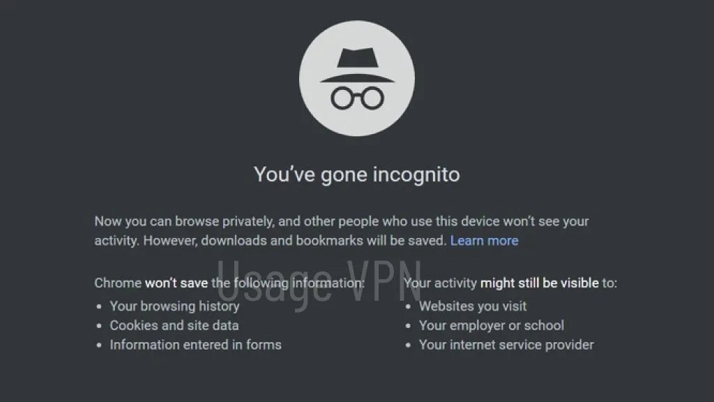 advantage of incognito mode
